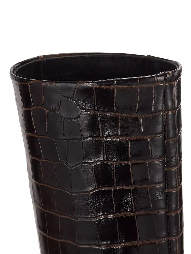 Totême Crocodile-Embossed Leather Knee-High Boots 5