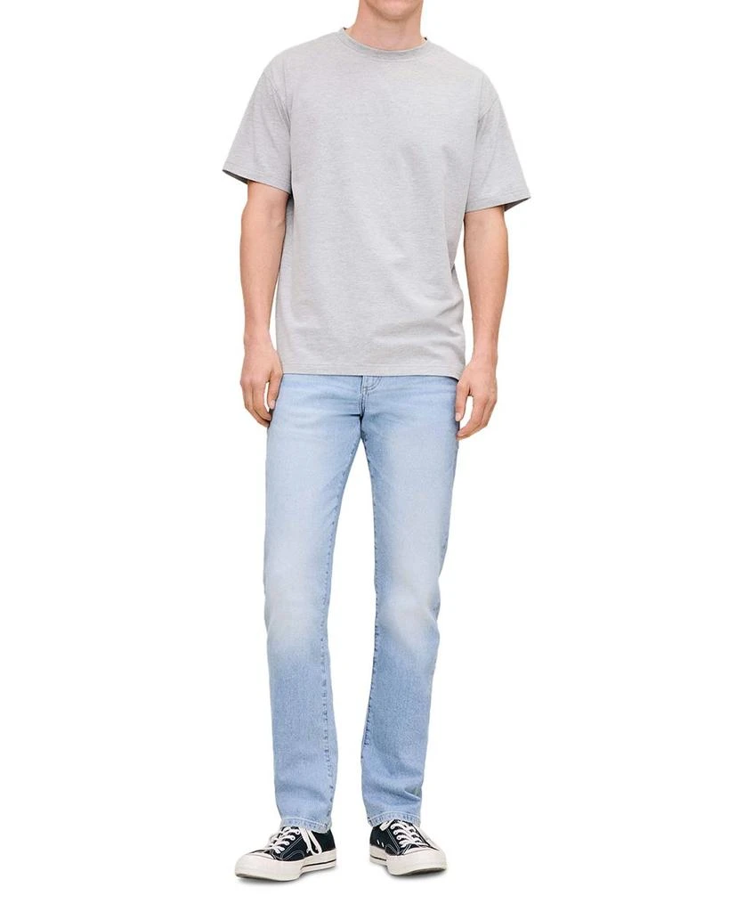 DL1961 Russell Slim Straight Fit Jeans in Light Fjord Blue 2