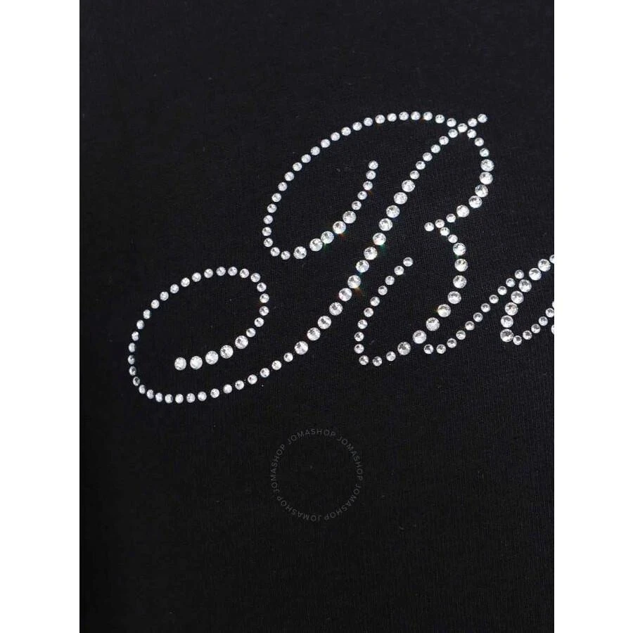 Balenciaga Rhinestone-Embellished Logo Fitted T-Shirt 3