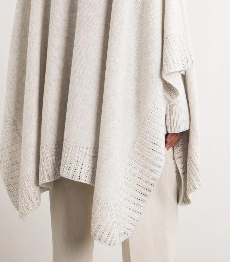 William Sharp Cashmere Crystal-Embellished Cape 6