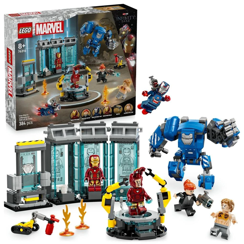 undefined LEGO Marvel Iron Man’s Laboratory: Hall of Armour Set 76315 1