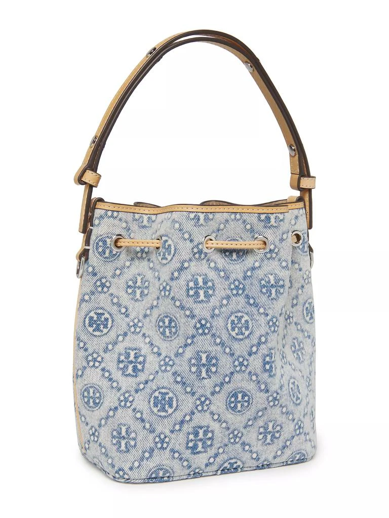 Tory Burch T Monogram Denim Bucket 4
