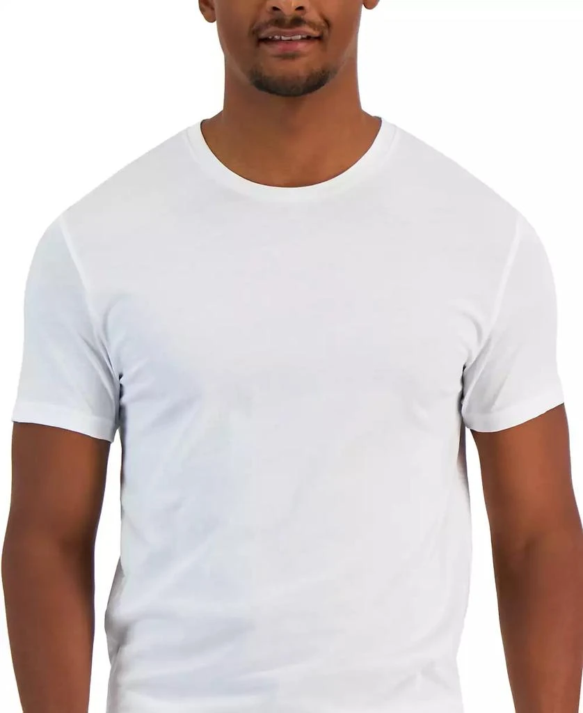 Alfani Men's 4-Pk. Classic-Fit Solid Cotton Undershirts, Created for Macy's 3