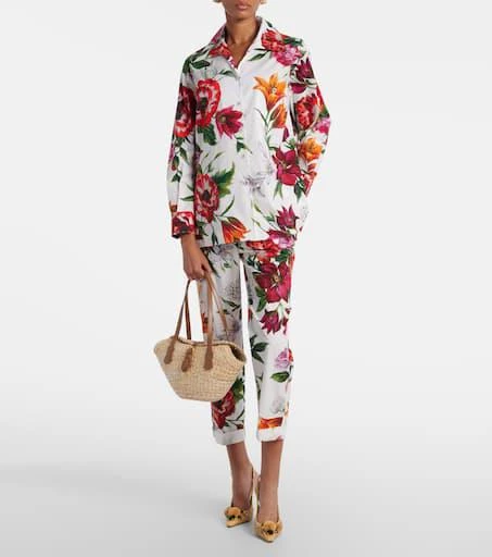 Dolce 
Gabbana Capri Small raffia basket bag 5