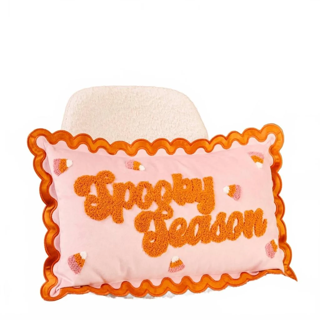 The Darling Effect Scalloped Rectangle Throw Pillow In Spooky Season 2