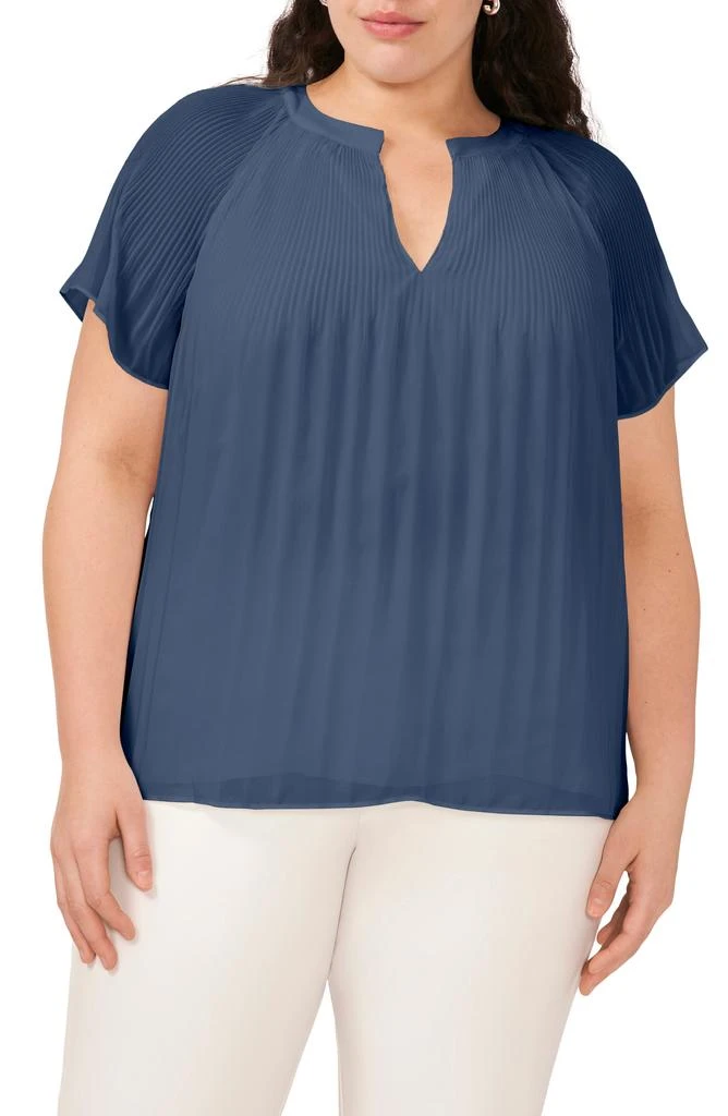 Halogen Pleated Chiffon Top 1