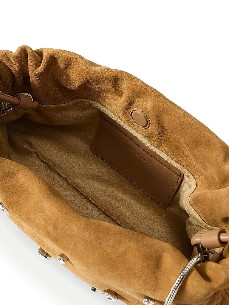 VERONICA BEARD Small Crystal Suede Shoulder Bag 8