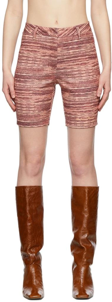 TheOpen Product Pink Printed Fitted Shorts 1