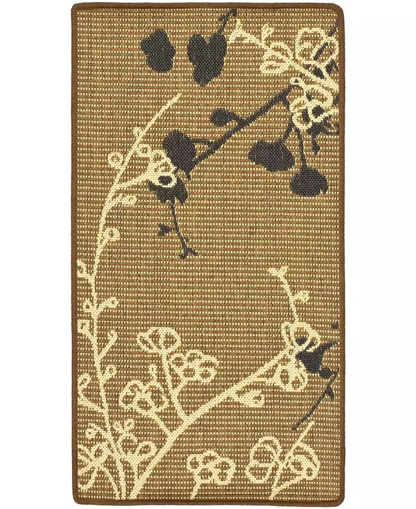 Safavieh Courtyard Brown Natural and Black Area Rug Collection