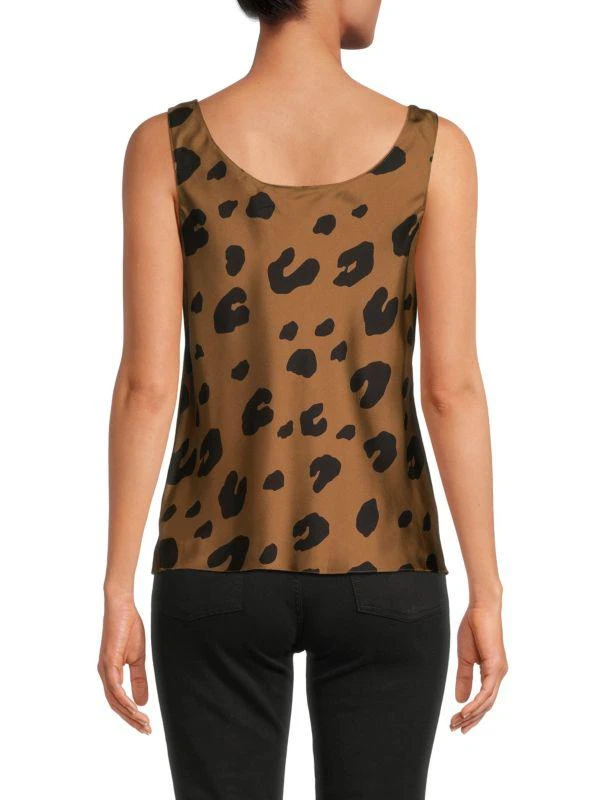 Theory Silk Leopard Print Tank Top 2