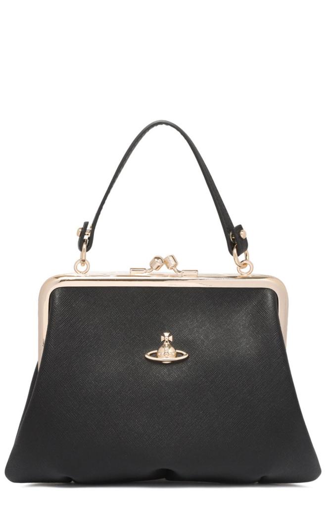 Vivienne Westwood Black Belle Heart Frame Bag - Tote Bags