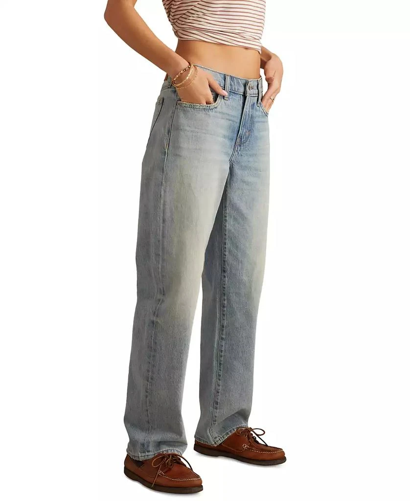 Lucky Brand Women
s The Baggy High-Rise Faded Jeans 3