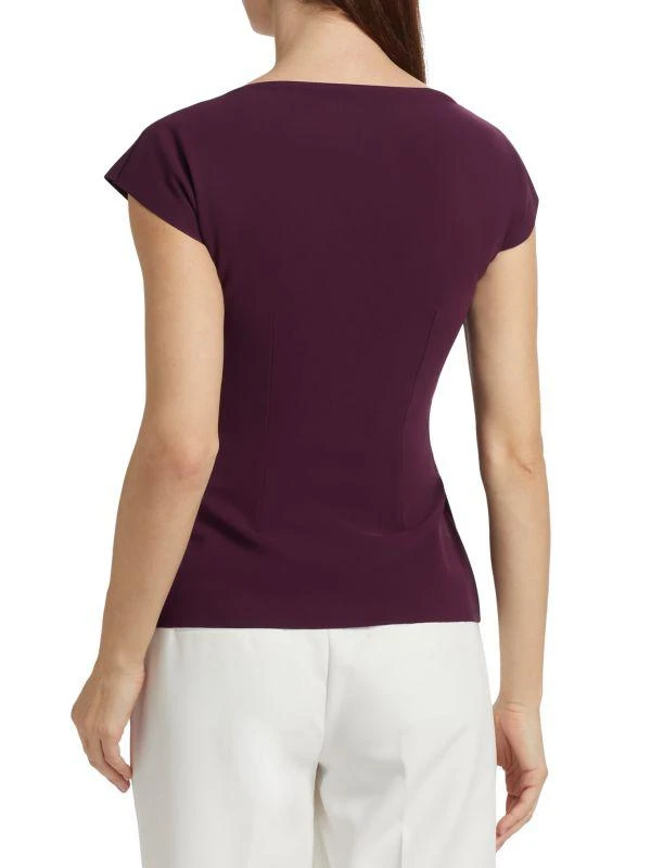 Chiara Boni Emerenne Sequined Rose Top 2