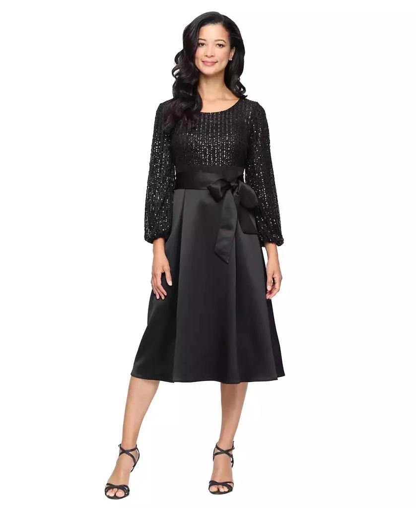 Alex Evenings Petite A-Line Midi Dress 1