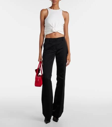 Magda Butrym Brigitte floral-appliqué suede tote bag 5