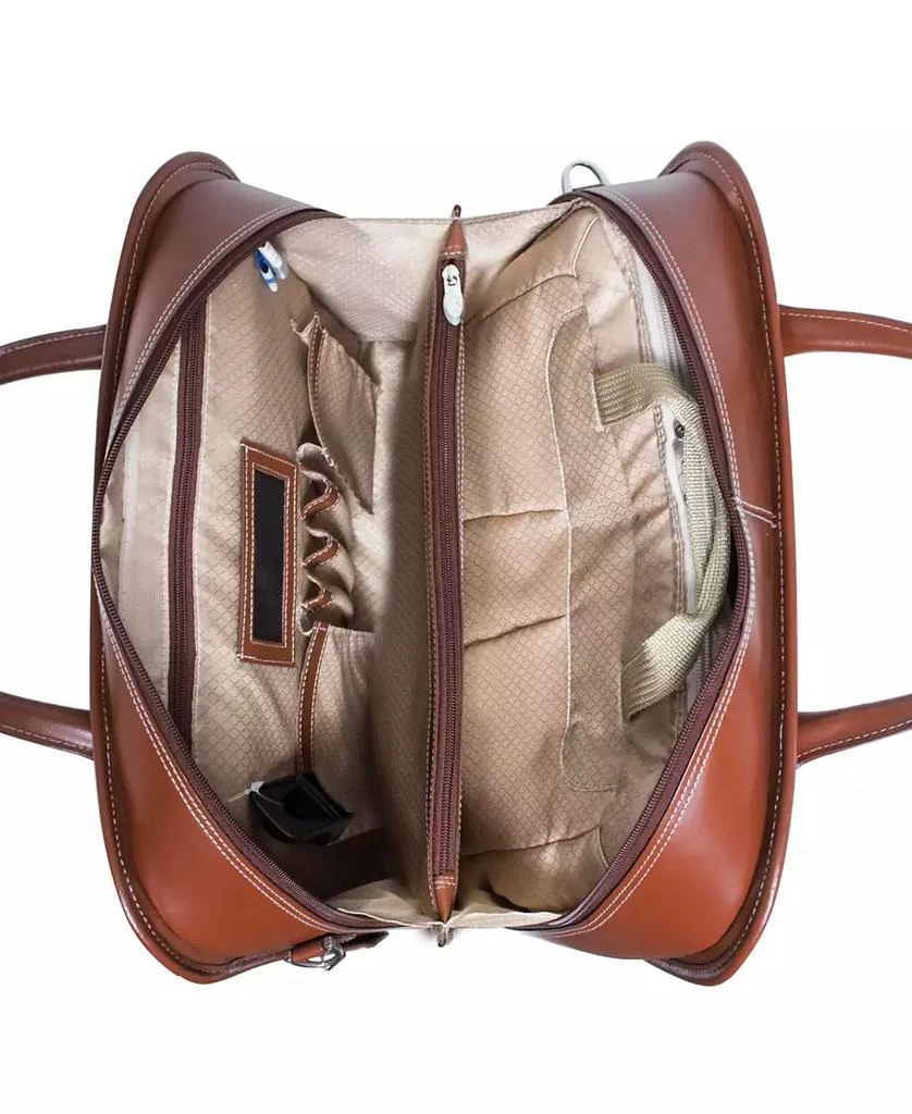 McKlein Lakewood, 15" Fly-Through Checkpoint-Friendly Ladies Laptop Briefcase 4