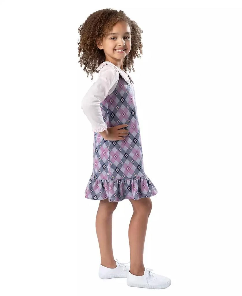 Rare Editions Toddler & Little Girls Argyle Print Jumper Dress 3