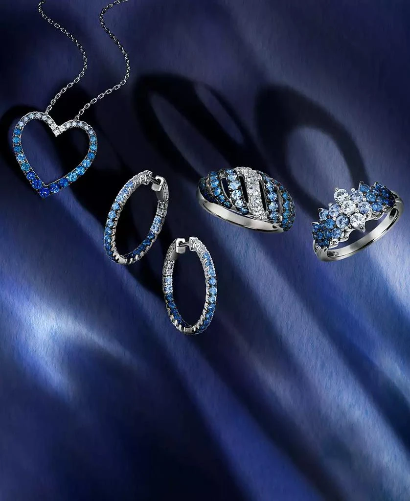 Le Vian Blue Ombré Sapphire (1 ct. t.w.)
White Sapphire (1/3 ct. t.w.) Cluster Ring in 14k White Gold 4