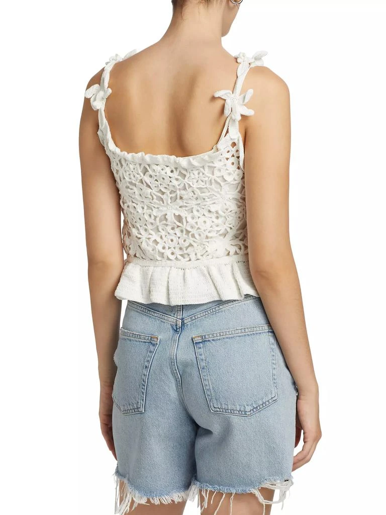 Farm Rio Floral Crochet Top 5