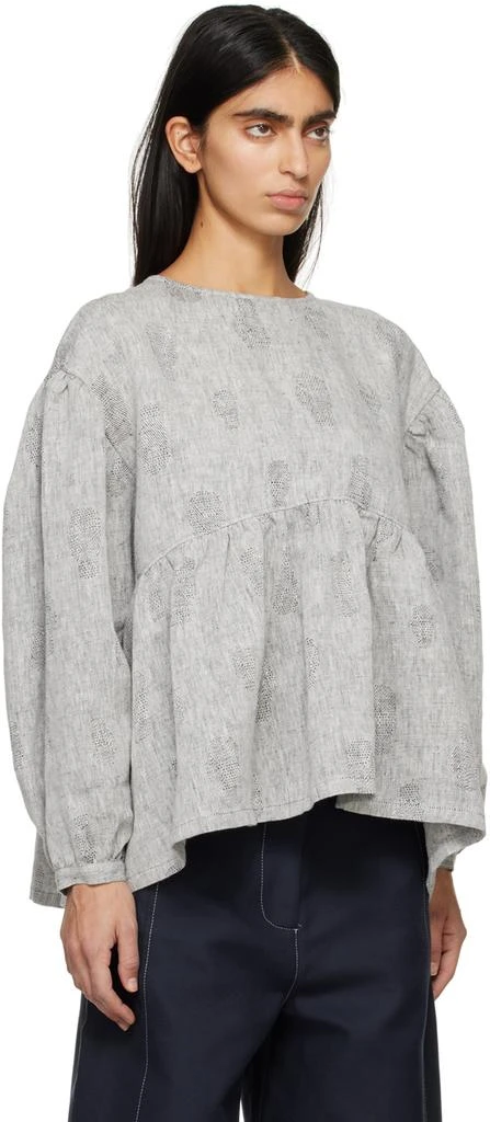 Henrik Vibskov Gray Bowl Blouse 2