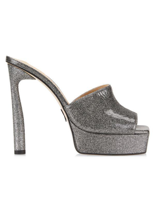 Paul Andrew Arc Leather Platform Mules