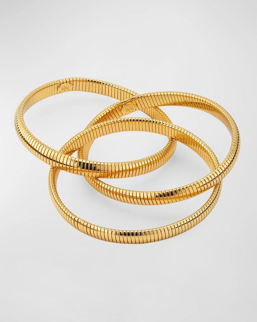 GAS Bijoux Infinity 3-Row Bracelet, Gold-Plate 4