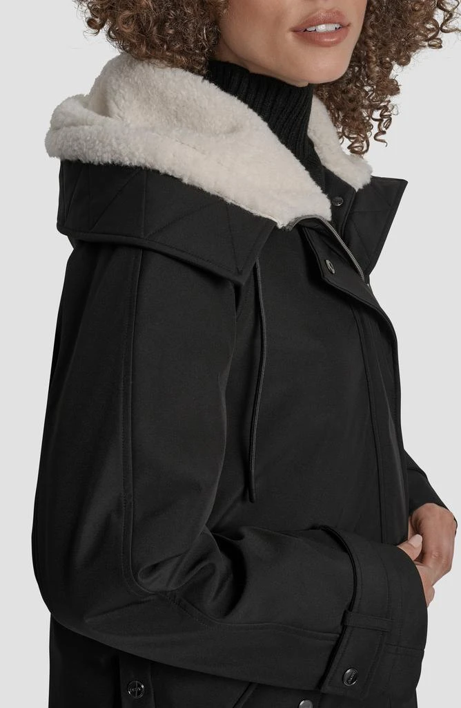 DKNY Faux Fur Lined Hooded Softshell Parka 3