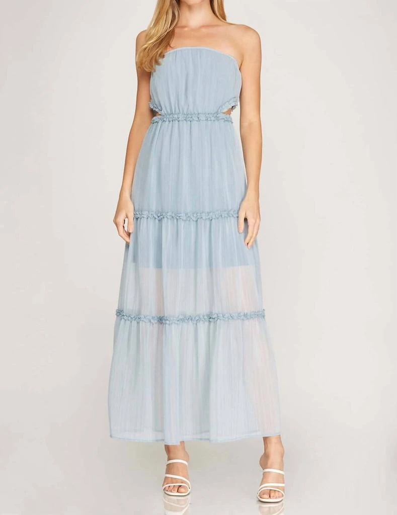 SHE + SKY SHE + SKY - Misty Dress - Blue - S