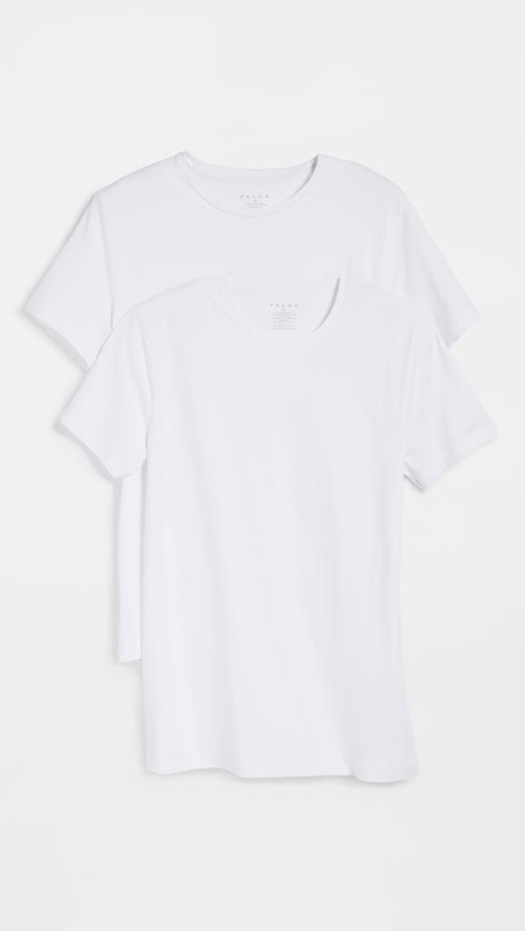 FALKE 2-Pack Cotton Crew Neck Tee