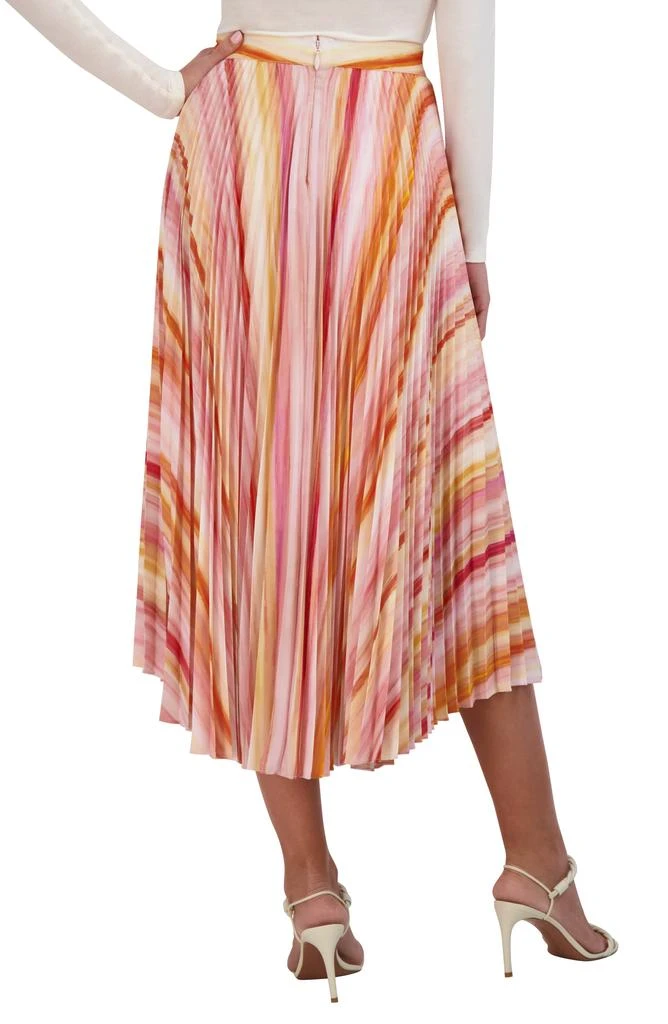 BCBG Pleated Handkerchief Hem Midi Skirt 2