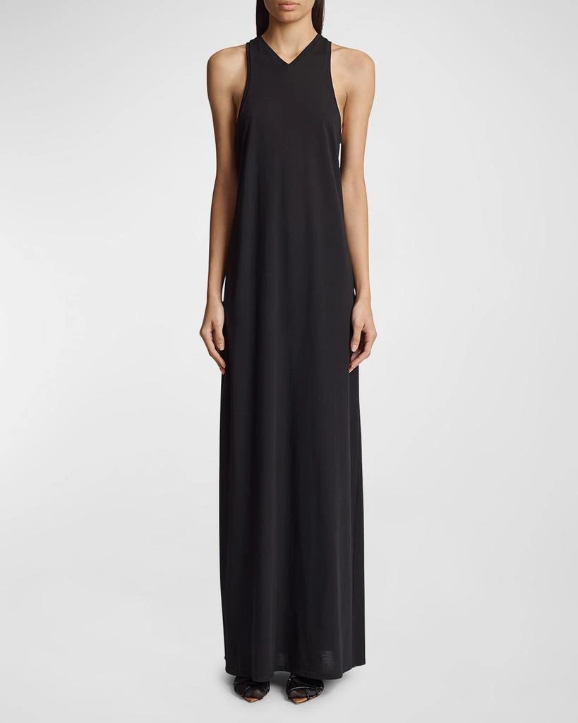 Khaite Vernetta Long Jersey Dress 2