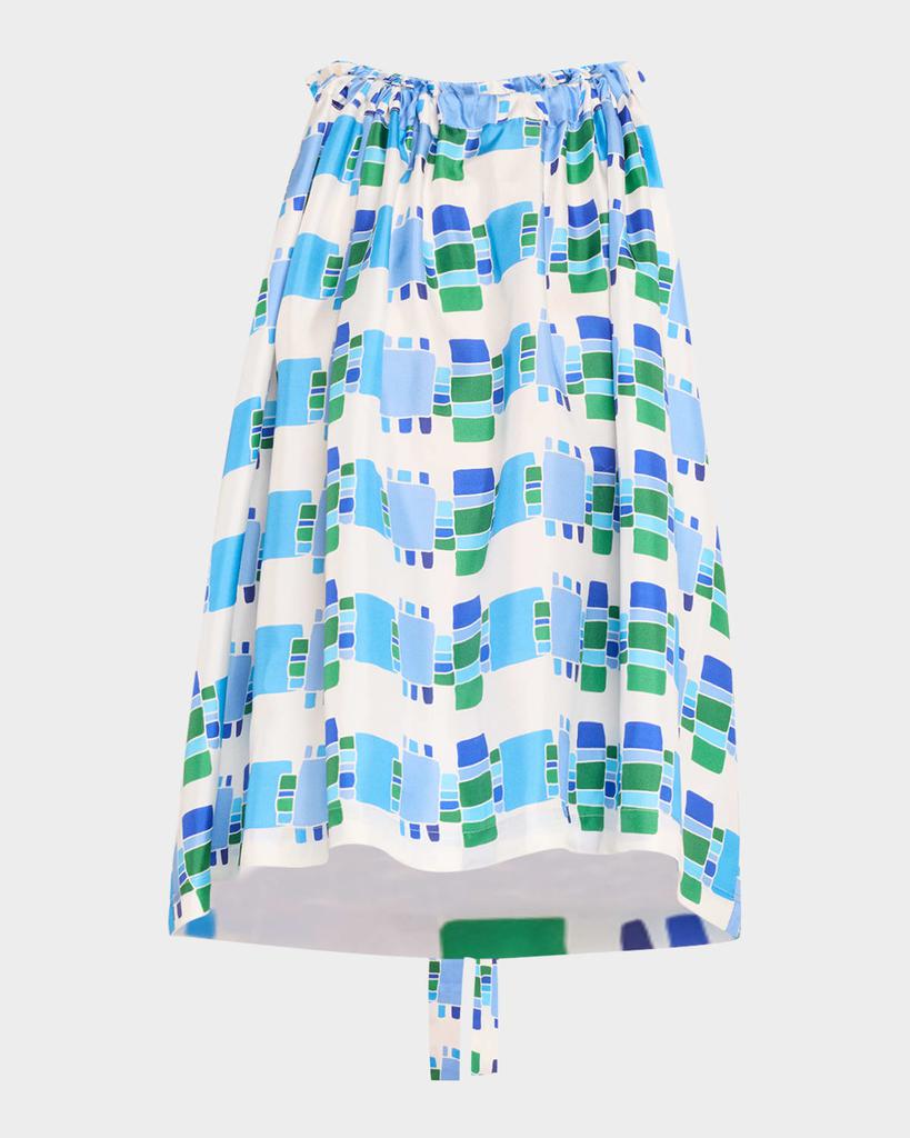 Rianna + Nina Brigitte Kakanias-Print Silk Blouse