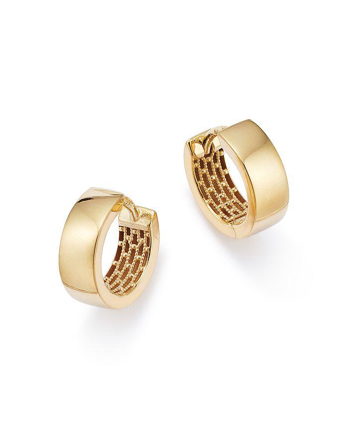 Bloomingdale's Huggie Hoop Earrings in 14K Yellow Gold - Exclusive