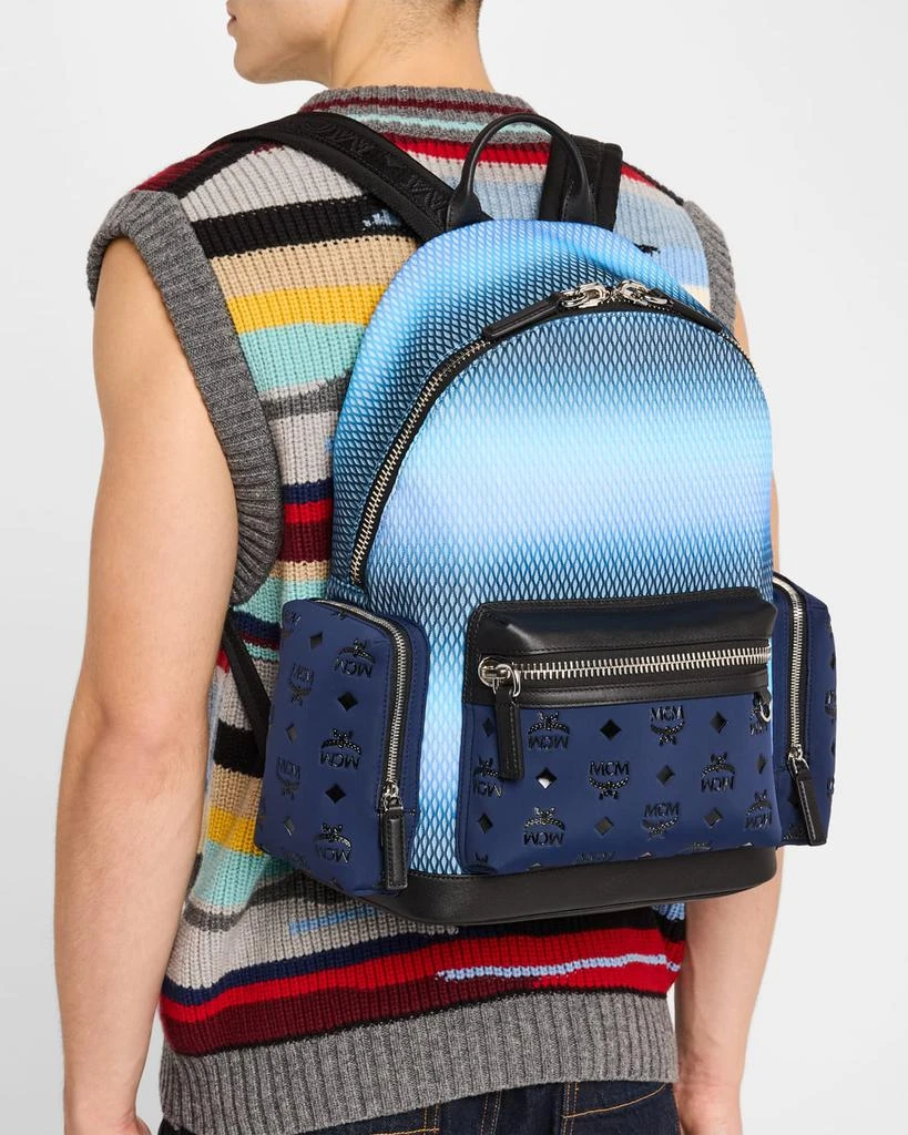 MCM Men's Stark Mesh and Neoprene Backpack 2