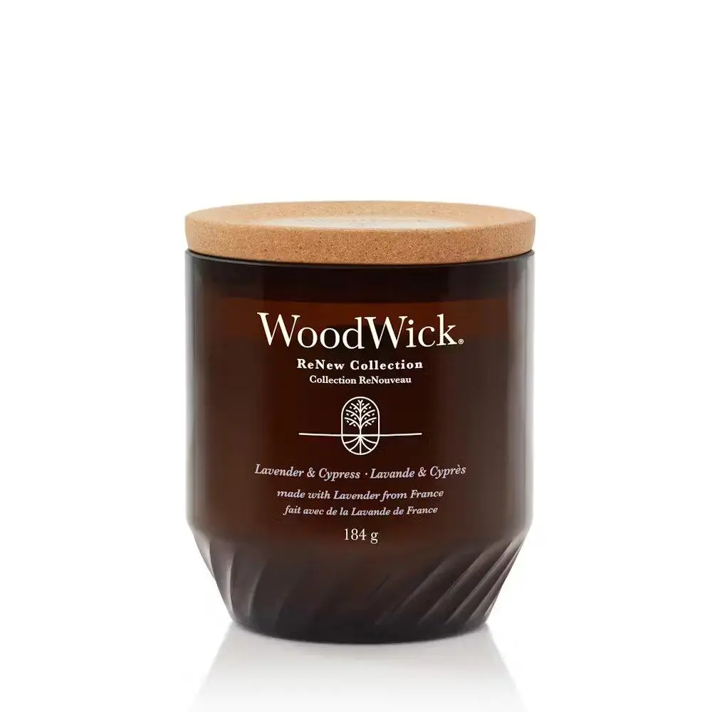 Woodwick WoodWick - ReNew Candle Lavender & Cypress Medium