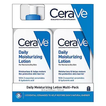 CeraVe CeraVe Daily Moisturizing Lotion, Normal to Dry Skin, 12 fl. oz., 2 pk.