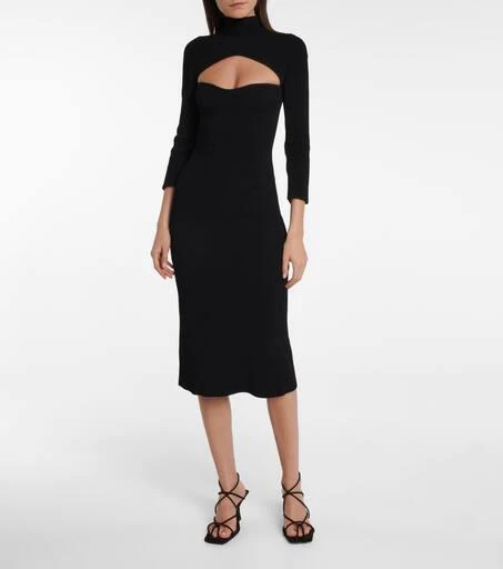 Khaite Mischa ribbed-knit midi dress 2