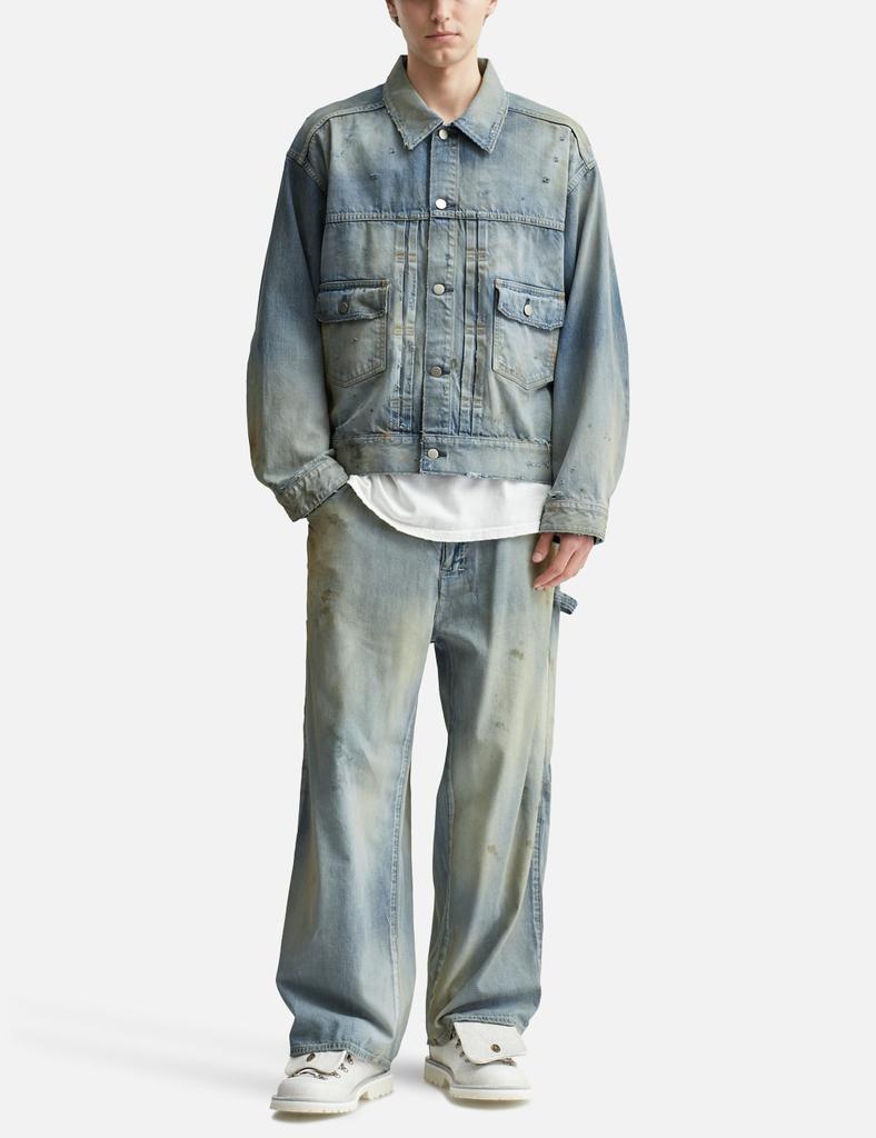 ANCELLM DAMAGE DENIM JACKET TYPE-2 - Jackets - Free Shipping ANCELLM DAMAGE DENIM JACKET TYPE-2 - Jackets - Free Shipping