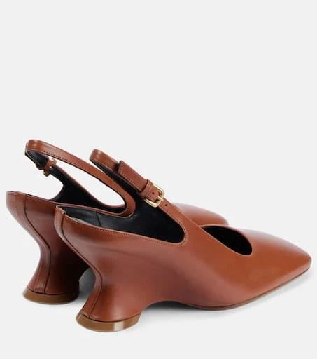 Dries Van Noten Leather slingback pumps 2