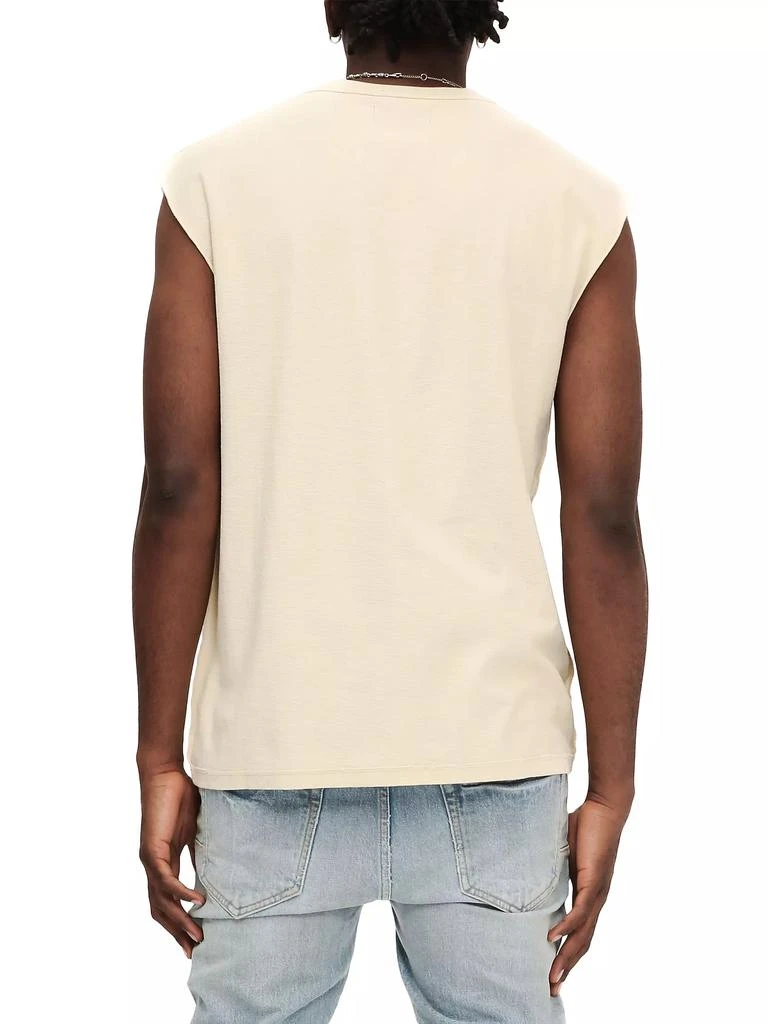 Purple Brand Textured Cotton Jersey Muscle Tank 2