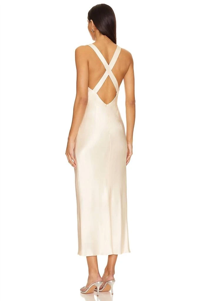 Shop Shona Joy - La Lune Plunged Cross Back Midi Dress on Sale at  BeyondStyle  Get 49% Off Shona Joy - La Lune Plunged Cross Back Midi Dress  with Limited-Time Flash