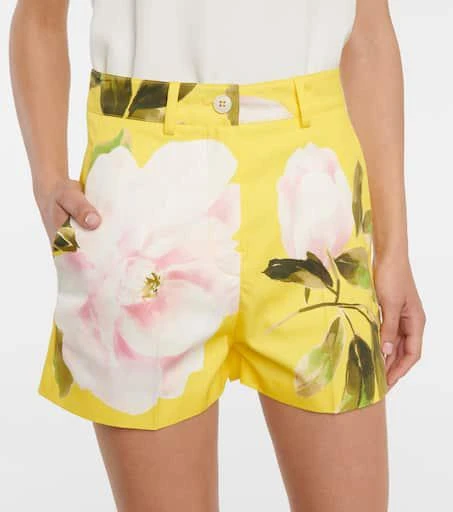 Valentino Valentino floral cotton and silk shorts 4