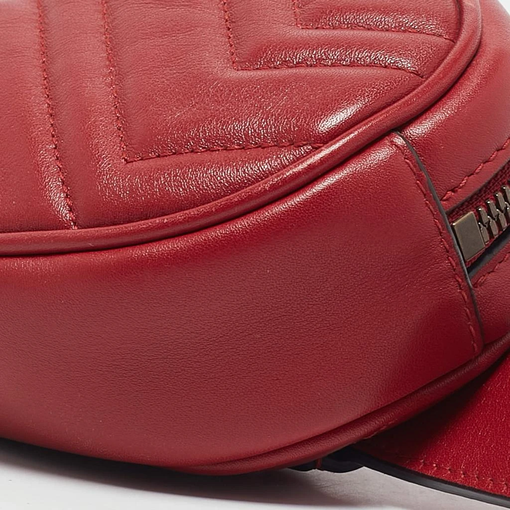Gucci Gucci Red Matelasse Leather GG Marmont Belt Bag 16