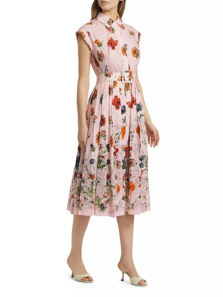 Cara Cara Floral Cotton Poplin Shirtdress 4