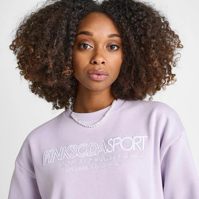 SUPPLY & DEMAND Women's Pink Soda Sport Fuse Crewneck Sweatshirt 5