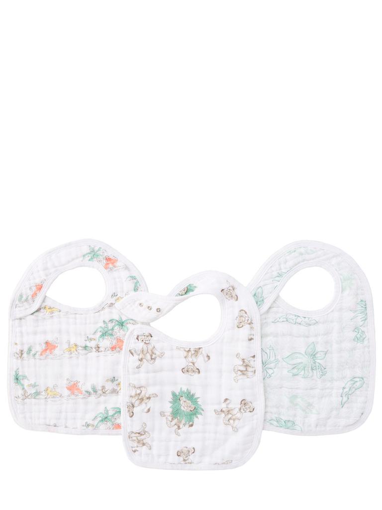 ADEN + ANAIS Set Of 3 Disney Print Cotton Muslin Bibs