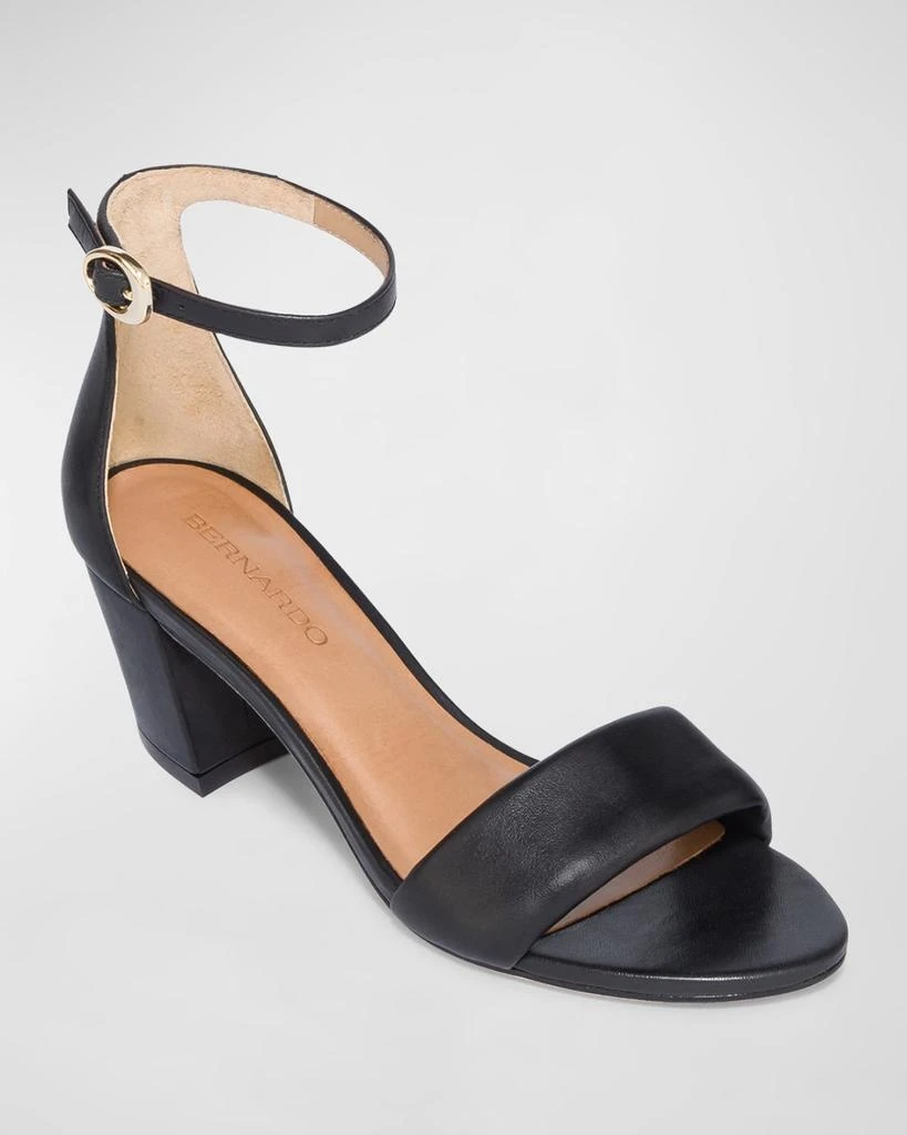 Bernardo Bowie Leather Ankle-Strap Sandals 2