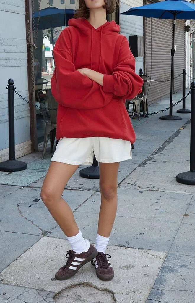 John Galt Red Christy Oversized Hoodie 4