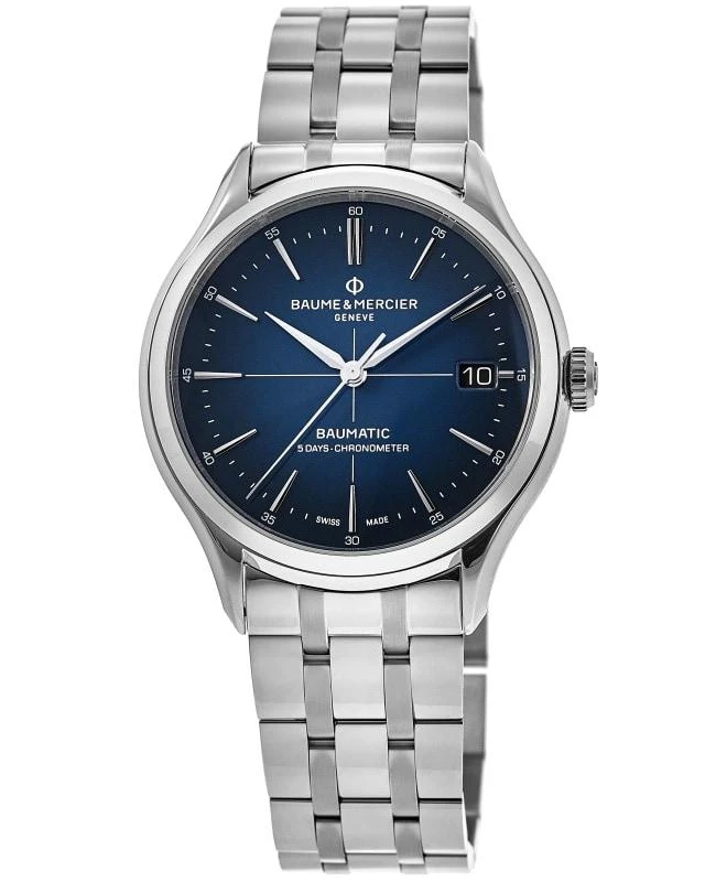 Baume & Mercier Baume & Mercier Clifton Automatic Blue Dial Steel Men's Watch 10468 1