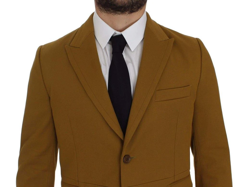 Dolce 
Gabbana Dolce 
Gabbana Yellow Cotton Stretch Blazer 4